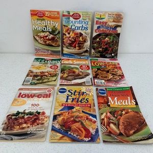 Lot of 9 Vintage Betty Crocker Pillsbury & More Mini Cookbook Pamphlets